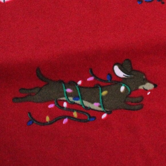 Joyspun L-XL Large - XLarge Short Sleeve Dogs & Cats Christmas Gown With Pockets - Picture 10 of 12